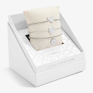 Joma Jewellery 6275 Gift Box Of 3 Family Bracelets