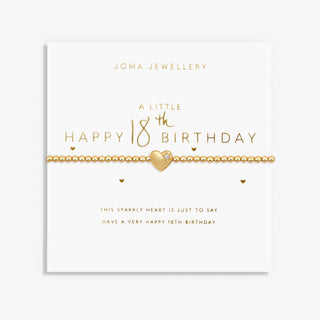Joma Jewellery 7580 A Little Happy 18th Birthday Bracelet