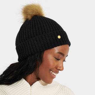 Katie Loxton Knitted Hat in Black