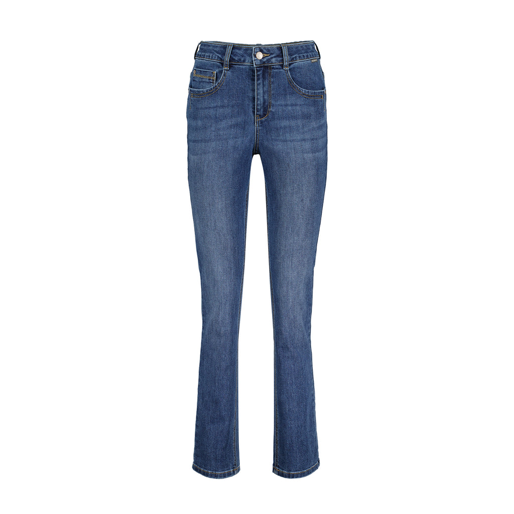 Red Button Caitlina Slight Barrel Style Denim Jean with Side Panel Mid Denim main image 1