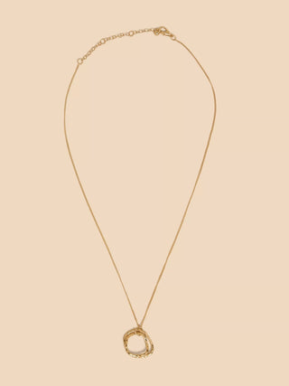 White Stuff Oval Pendant Necklace