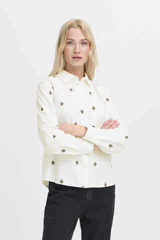 B Young Hilou Embroidered Shirt