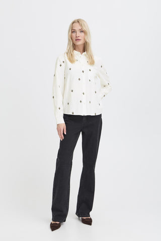 B Young Hilou Embroidered Shirt