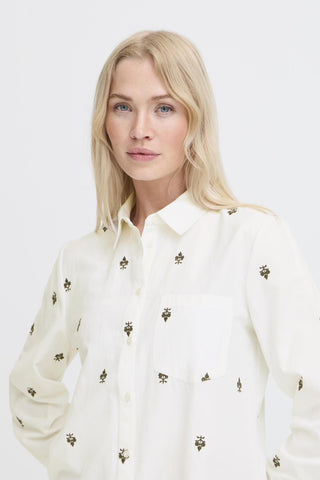 B Young Hilou Embroidered Shirt