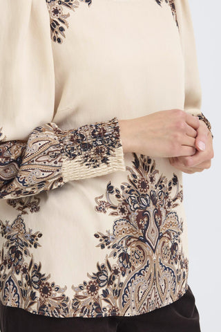Fransa Adara Paisley Motif Blouse