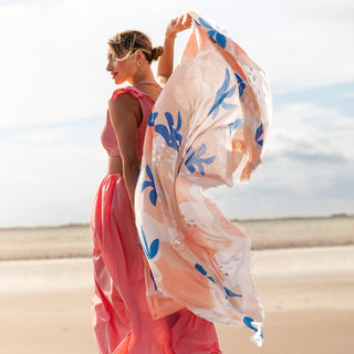 Katie Loxton Printed Foil Scarf Botanical Print