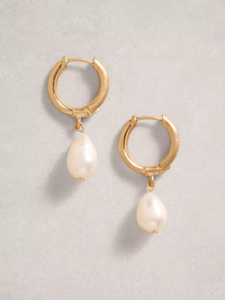 White Stuff Pearl Pendant Drop Earring
