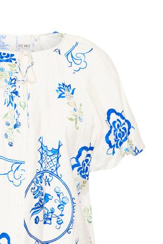 Ichi Lucie Linen Blend Blouse