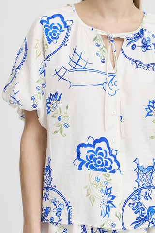 Ichi Lucie Linen Blend Blouse