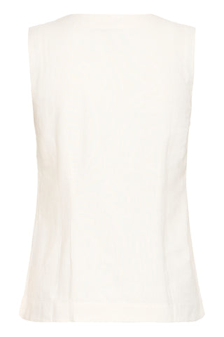 Ichi Linno Linen Blend Waistcoat