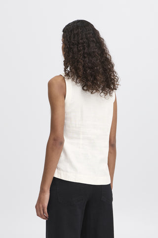 Ichi Linno Linen Blend Waistcoat