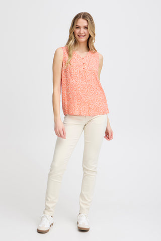 Fransa Relax Sleeveless Top