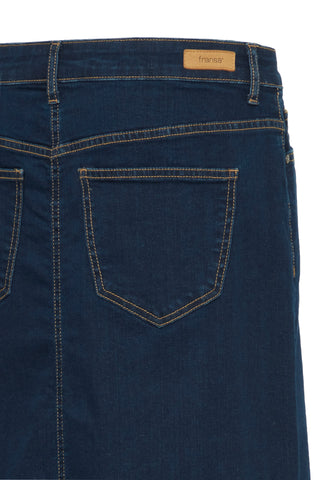 Fransa Over Midi Denim Skirt