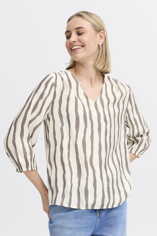 Fransa Ariana Striped Blouse