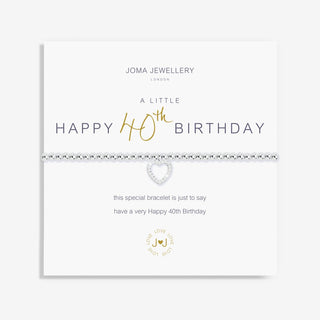 Joma Jewellery 2073 A Little 40th Birthday Bracelet