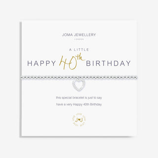 Joma Jewellery 2073 A Little 40th Birthday Bracelet