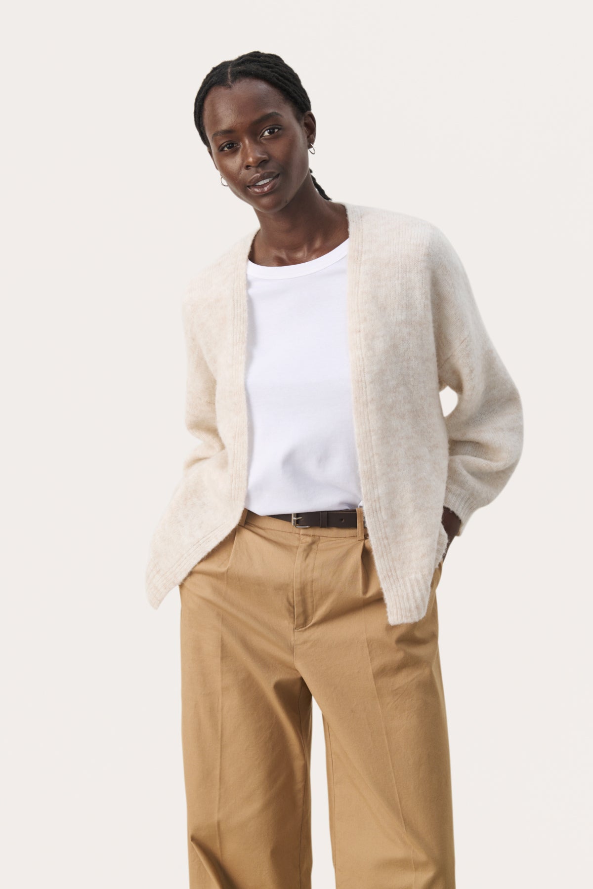 Cardigan caramel hot sale