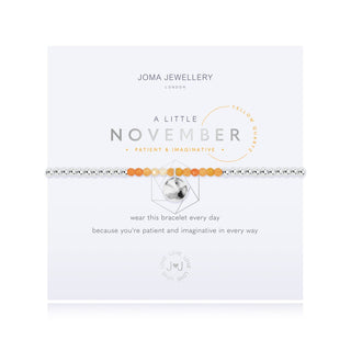 Joma Jewellery 3470 A Little Birthstone Bracelet November Yellow Quartz