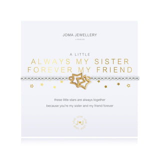 Joma Jewellery 3795 A Little Always My Sister, Forever My Friend Bracelet
