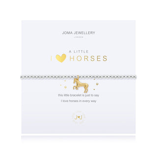 Joma Jewellery 4306 A Little I Heart Horses Bracelet