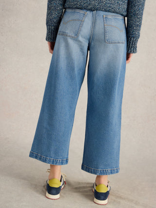 White Stuff Tia Wide Leg Crop Jean