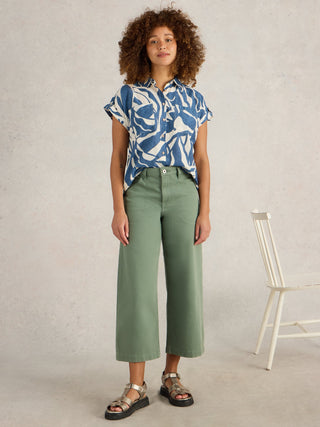White Stuff Tia Wide Leg Crop Jean