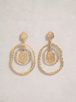 White Stuff Rilley Textured Earrings