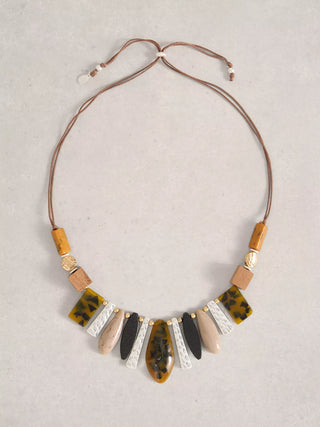 White Stuff Pine Statement Necklace