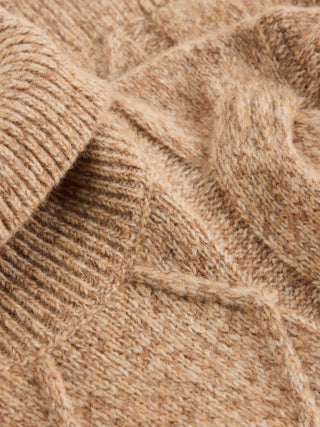 White Stuff Cable Roll Neck Jumper