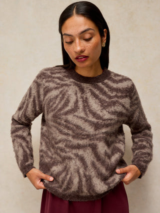 White Stuff Fluffy Animal Jumper