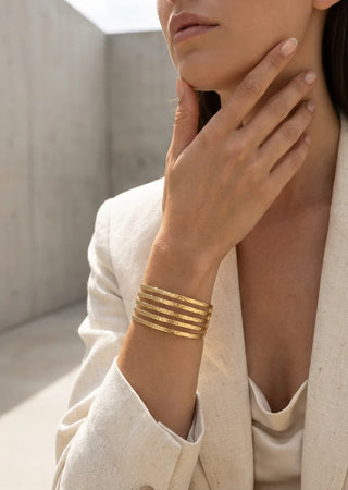 Envy Textured Layered Cuff