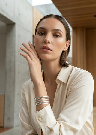 Envy Textured Layered Cuff