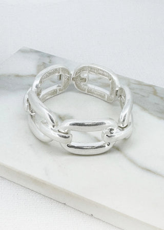 Envy Worn Large Link Stretch Bracelet
