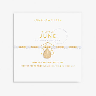 Joma Jewellery 6137 A Little Birthstone June Moonstone Gold Bracelet
