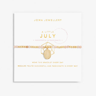 Joma Jewellery 6138 Birthstone July Sunstone Gold Bracelet