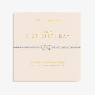 Joma Jewellery 6160 Forever Yours Happy 21st Birthday Bracelet