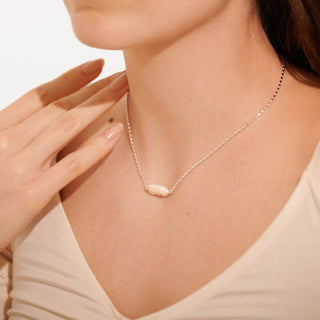 Joma Jewellery 6201 Lumi Pearl Silver Necklace