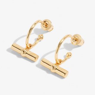 Joma Jewellery 6298 Aura Gold Bar Hopp Earrings