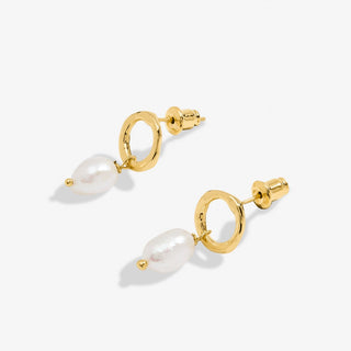 Joma Jewellery 7162 Baroque Pearl Loop Stud Earring