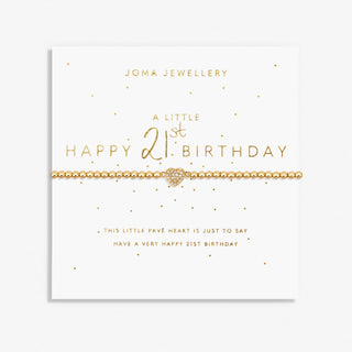 Joma Jewellery 7581 A Little Happy 21st Birthday Bracelet