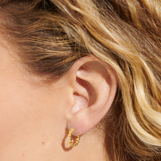 Joma Jewellery 7732 Gold Plated Hoop Earrings