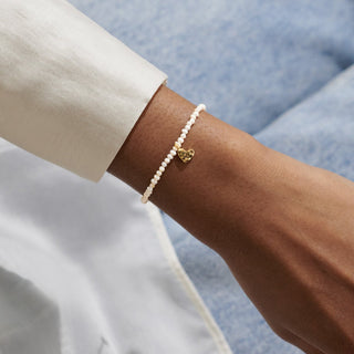 Joma Jewellery 8560 Mini Charms Cultured Freshwater Matte Pearl Bracelet Bracelet