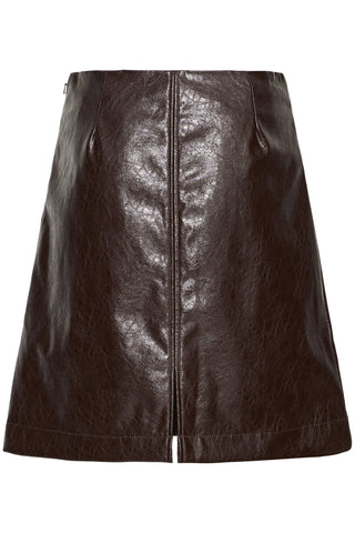 B Young A LIne Faux Leather Skirt