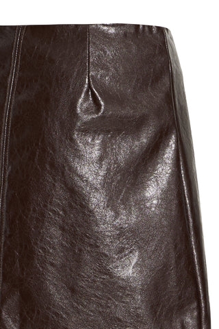 B Young A LIne Faux Leather Skirt