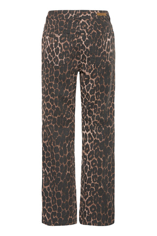 B Young Kenna High Waist Leopard Print Jeans