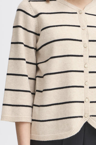 Fransa Bitte Striped Cardigan