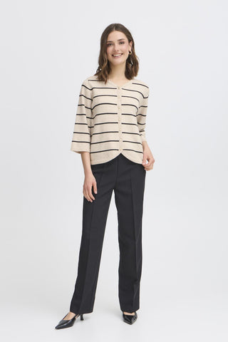 Fransa Bitte Striped Cardigan