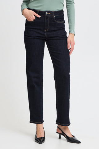 Fransa Lissi Hanna Slim Fit High Waist Straight Leg Jean