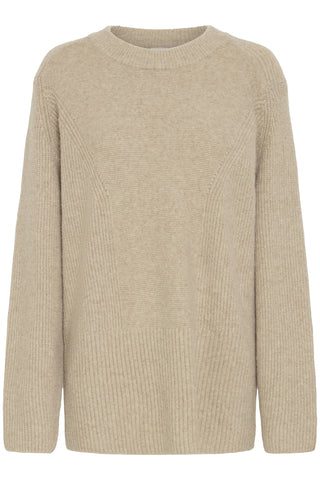 Ichi Ducie Long Sleeved Round Neck Jumper