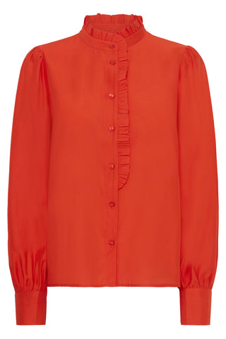 Ichi Karlani Ruffle Detail Shirt